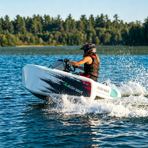 <span class=keywords><strong>Bote</strong></span> de Karting Eléctrico RUSH WAVE, Velocidad de 52 km/h, Kart Eléctrico de 16KW para Lagos de Agua Dulce Tranquilos - Product Image 6