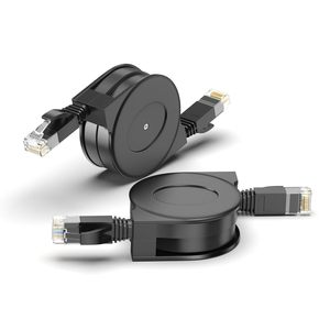 Có thể thu vào cáp Ethernet Cat6 cáp Ethernet phẳng LAN Cáp tốc độ cao ngoài trời Ethernet vá dây cho máy tính xách tay du lịch - Product Image 1