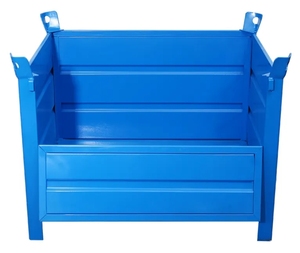 Aochen Nhiệm Vụ Nặng Nề Có Thể Gập Lại Và Stackable Thép Kim Loại Có Thể Khóa <span class=keywords><strong>Pallet</strong></span> Có Thể Gập Lại Thép Kim Loại Kho Lưu Trữ Lồng - Product Image 1