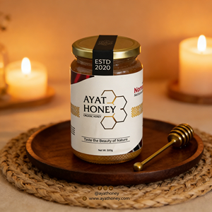 Miel Blanca Ayat Premium, Orgánica, Sin Filtrar ni Calentar, Rica en Nutrientes, Producto Gourmet para la Dieta Diaria y un Estilo de Vida Saludable - Product Image 3