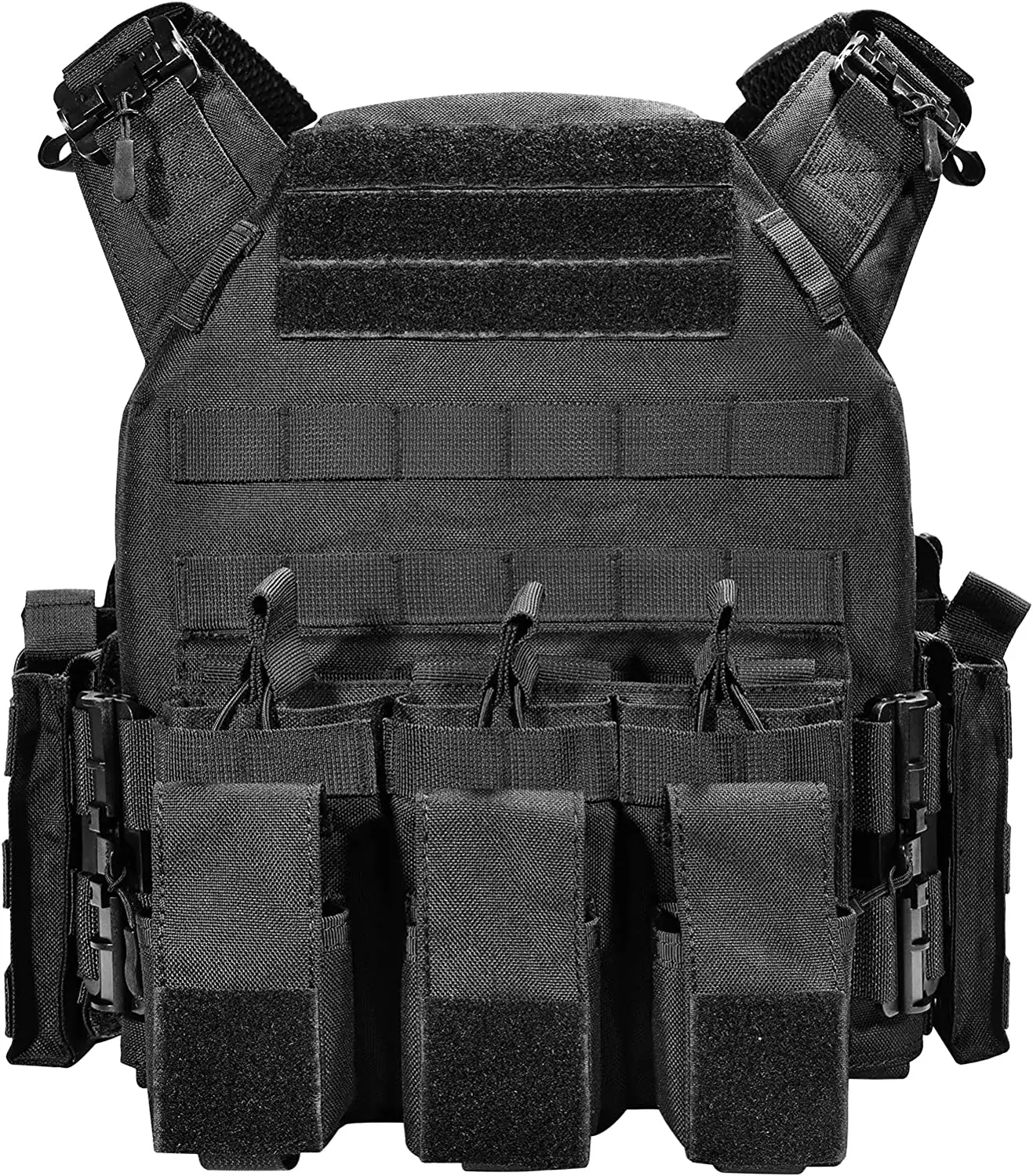 REVIXUN Chaleco Tactico 보호 조끼 PE 전투 전술 갑옷 조끼 퀵 릴리스 레이저 컷 플레이트 캐리어 전술 조끼