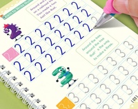 Cahiers d'écriture magiques, cahier d'exercices d'écriture, cahier réutilisable avec stylo magique, design à rainures pour enfants