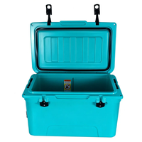 Glacière portable rotomoulée 65L en PE, moderne, durable, isotherme, réutilisable, avec ouvre-bouteille, étanche, pour la pêche et les aliments en conserve