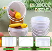 Bidon en plastique personnalisable avec logo, multifonctionnel, de qualité alimentaire, 10L, hermétique, anti-fuite, écologique, avec couvercle, en PP recyclable