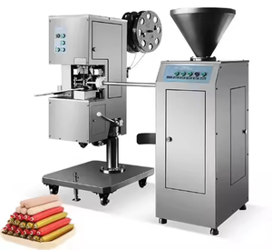 Machine à saucisses commerciale automatique à double clipser, ligne de traitement pour saucisses et saucisses farcies - Product Image 1