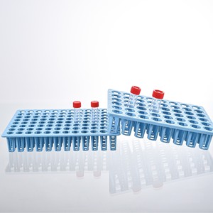 ชั้นวางหลอดทดลอง Rongda Bio แบบ 48/96 ช่อง สีน้ำเงิน/แดง สำหรับการทดสอบกรดนิวคลีอิก - Product Image 4