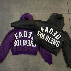 Felpe Vintage <span class=keywords><strong>Look</strong></span> 450 Gsm in cotone Terry francese con cappuccio e lavaggio con cappuccio personalizzato con ricamo e stile da strada Cropped felpa con cerniera - Product Image 5