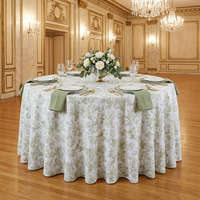 Nappe de table en tissu imprimé fantaisie de haute qualité, imperméable, avec logo et motif floral pour événements et mariages