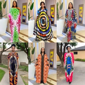 Abito Lungo Estivo Africano in Morbido Cotone per Donne Plus Size, Moda Casual Musulmana, Vendita all'Ingrosso - Product Image 6