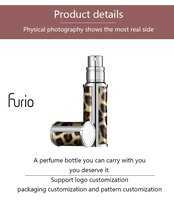 Flacon de parfum en aluminium rechargeable, atomiseur d'huiles essentielles, vaporisateur de voyage, mini flacon de parfum, cosmétique, cuir, corps