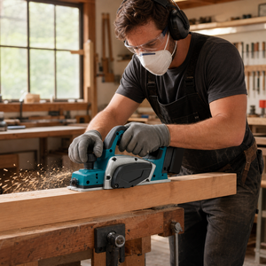 Raboteuse sans fil 18V sans balais, portable, électrique, pour le rabotage des surfaces en bois, outil électrique pour le travail du bois - Product Image 2