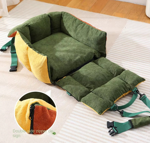 Bolsa de Transporte para Mascotas, Cama Convertible para Coche, Asiento y Cama de Viaje Segura y Acogedora para Perros y Gatos <span class=keywords><strong>Pequeños</strong></span> - Product Image 3