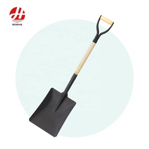 Outils agricoles avec poignée en Y en métal, <span class=keywords><strong>pelle</strong></span> <span class=keywords><strong>carrée</strong></span> agricole avec manche en bois - Product Image 1