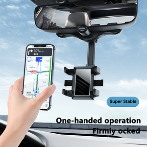 Soporte Giratorio Ajustable 720° para Teléfono en <span class=keywords><strong>Espejo</strong></span> Retrovisor <span class=keywords><strong>de</strong></span> Coche, Soporte Telescópico Universal para Smartphone/Coche/SUV/Camioneta - Product Image 3