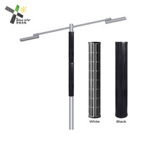 Panneau solaire monocristallin cylindrique 100W 120W 200W 18V 24V, module solaire tubulaire pour lampadaire, vidéosurveillance, signalisation routière