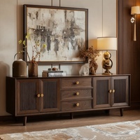 Meubles de Maison pour Appartement Ensembles de Salon Cheminée en Bois Moderne Meuble TV et Table Ensemble avec Tiroir