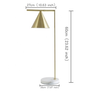 Sunsir Skd LED Reading Lamps Brass <b>Marble</b> <b>Table</b> Lightings Design Desk Lights Bedroom Lamp <b>Table</b> Lamps Soft Lighting - Product Image 5