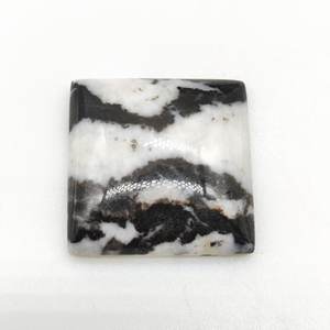 Cabujón de corte cuadrado de varios tamaños de jaspe de cebra para ajuste de joyería - Product Image 5