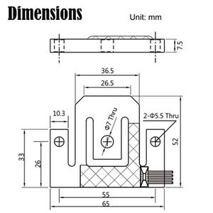 MLC902 1kg 2kg 5kg Célula de Carga Tipo S de Aleación de Aluminio Sensor de Fuerza LAS-H - Product Image 5
