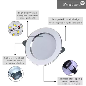 Lámpara integrada <span class=keywords><strong>Plafon</strong></span> Warna Hitam Zhongshan Cri 92 Deep Dish Hidden <span class=keywords><strong>Led</strong></span> Modern Empotrable Downlight para el hogar - Product Image 2