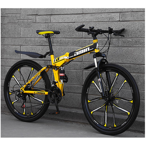 Vélo pliable 26 pouces à suspension intégrale / Vélo de montagne pour adultes Vélo de montagne Bicicleta Velo / Équipement de course sportive Cycles pour hommes - Product Image 3