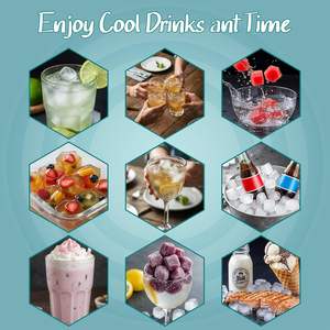 Molde para Cubitos de Hielo de Alta Calidad, 37 Cavidades, Diseño de Panal de Abeja, Bandeja para Cubitos de Hielo Hexagonales con Tapa de Silicona, Libre de BPA - Product Image 6