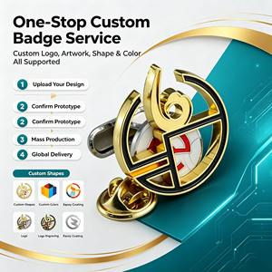 Pins de revers personnalisés en émail dur, badges métalliques ronds creux moulés sous pression avec conception gratuite et faible MOQ pour la promotion de marques et les cadeaux - Product Image 2