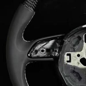 Volante de Fibra de Carbono Negra para Audi B9 A3 8V A4 B8 A5 <span class=keywords><strong>A6</strong></span> C7 A7 C7 Q5 Q7 R8 S6 RS6 RS7, Accesorios para Automóviles - Product Image 2