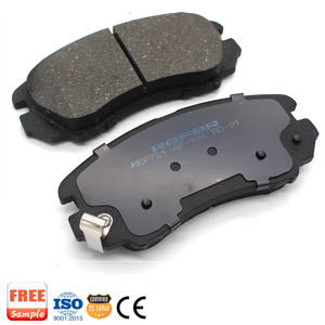 Pastillas de freno de cerámica D924 para HYUNDAI ELANTRA SONATA/TIBURON/TUCSON/<span class=keywords><strong>KIA</strong></span> MAGENTIS/SOUL/<span class=keywords><strong>SPORTAGE</strong></span> modelo de coche 58101-4QA00 68101-0SA40 - Product Image 1