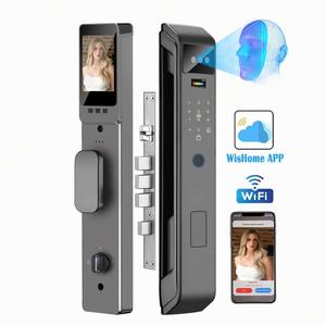 Kỹ Thuật Số Sinh Trắc Học Khóa Thông Minh 3D Nhận Dạng Khuôn Mặt Vân Tay Mật Khẩu Kiểm Soát Truy Cập Cho Cửa Gỗ Wishhome Ứng Dụng Tích Hợp - Product Image 1