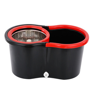 Trung Quốc 360 Roto Dễ Dàng Cubeta Turbo Thép Quay Và Đi Wring Easywring Sợi Nhỏ Ướt Thạc Sĩ Màu Hồng Tường Làm Sạch Lau Xô Bộ - Product Image 4