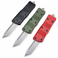 Mini couteau pliant de poche pour l'extérieur, acier inoxydable 440C, lame de 3,0 mm, manche en alliage de zinc, outil de camping multifonctionnel