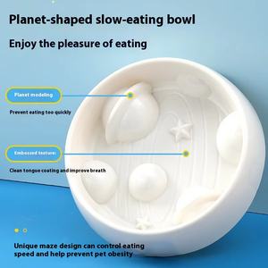 애완 동물을위한 도매 별 모양의 슬로우 볼 미끄럼 방지 노크 방지 개 고양이 사료 그릇 새 피더 제작 개 사료-GRADE 소재 신규 - Product Image 5