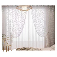 Rideaux en voile de style européen pour salon, balcon, chambre à coucher, rideau de fenêtre en dentelle, certifié OEKO-TEX, polyester occultant