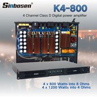 Amplificateur de puissance K4-800, AC 110-240V, quatre canaux, 800W, système audio