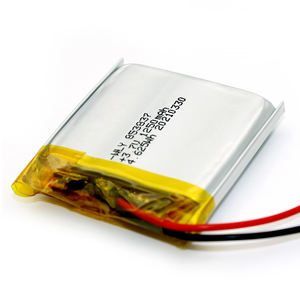 סוללות lipo מן wly 3.7v 853837 1250mah פולימר ליתיום פולימר המשמש עבור אוזניות - Product Image 2