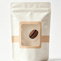 Échantillon Gratuit - Sachet Doypack Refermable en PE Qualité Alimentaire, Gaufré et Stratifié, avec Artwork Personnalisé pour Café Spécialisé et Thé en Vrac, Présentation en Magasin