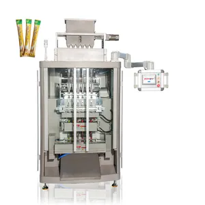 Automatic Multi Track Vertical Liquid Packaging 4 Side Seal Sachet Mayonnaise Honey Ketchup Syrup Juice Sauce Packing Machine