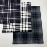100% coton flanelle tissu à carreaux en gros pour chemise et pyjama coton Plaid sergé doublure flanelle chemise tissu