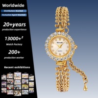 SKMEI 2729 Montre à Quartz pour Femme, Bracelet Nœud en Alliage Incrusté de Diamants, Étanche 30M, Tendance et Élégante