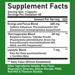 Capsules amincissantes premium avancées, brûleur de graisse thermogénique, contrôle de l'appétit, complément alimentaire pour la gestion du poids - Product Image 2