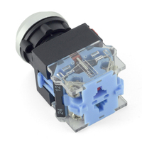Masse sortie ONPOW LAS0-K-11P (CE, ROHS) 22mm/25mm 1NO1NC métal actionneur en plastique momentané bouton poussoir 12v