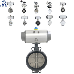 Hochleistungs-Edelstahl-Gusseisen DN80 4 Zoll 14 Zoll Pneumatisches Flansch-Absperrventil Preisliste 24V mit Stellantrieb - Product Image 2