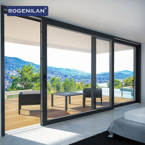 Porte coulissante triple vitrage en aluminium Rogenilan pour balcon extérieur, écoénergétique, sécurisée, avec fonction de levage et de glissement - Product Image 2