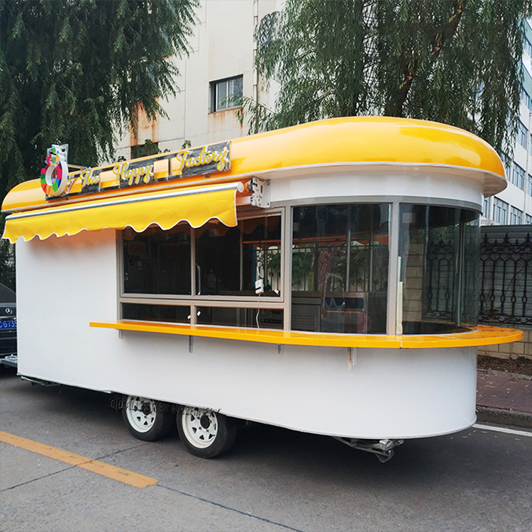 定制设计高品质移动餐厅拖车果汁甜点卡车玉米饼食品拖车移动酒吧啤酒