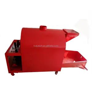 HJ-33 charcoal gas type 400kg/h nuts peanut seeds roasting machine roaster