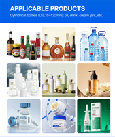 Machine d'étiquetage semi-automatique VANJIA pour bouteilles rondes et petits pots transparents avec codeur de date – Aucun avis pour le moment