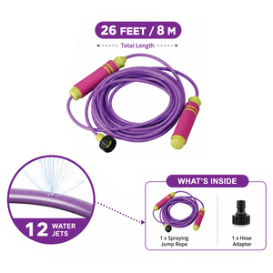 Cuerda de Saltar con Rociador de Agua de 8 Metros, Juguete Acuático de Verano para Exteriores, Jardín, Césped, Juego Interactivo en Grupo para Niños - Product Image 5