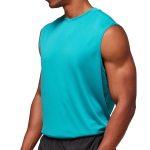 Singlet en coton en gros pour hommes, t-shirt sans manches confortable et ample pour l'été, singlet décontracté grande taille pour hommes - Product Image 2