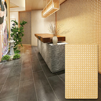 Panneau décoratif grand format en composite de résine acrylique PETG tressé en rotin, vente en gros d'usine, pour la construction intérieure